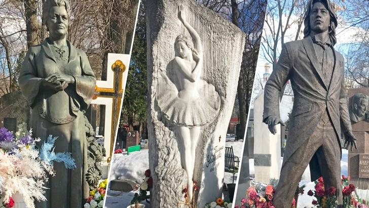 Некрополь элит: как выглядят памятники Жириновского, Гурченко, Ельцина и других