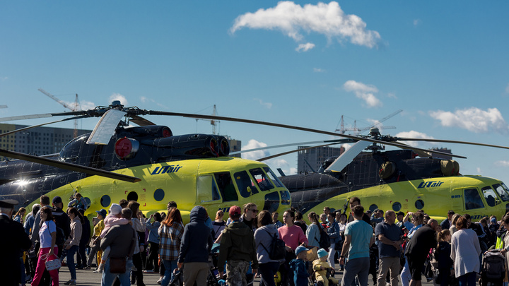 Огромные Ми-26 и маленькие дети-пилоты: вертолетный фоторепортаж с тюменского авиашоу
