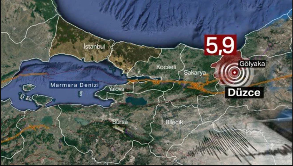 Эпицентр землетрясения был довольно далеко от Стамбула