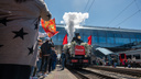 Тысячи горожан встретили в Ростове ретропоезд «Победа»