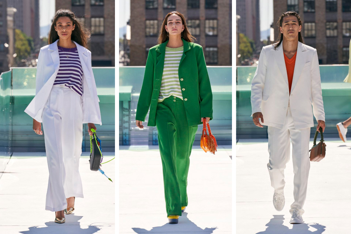 На Неделе моды в Нью-Йорке Елена представила 4 женских и 4 мужских костюма