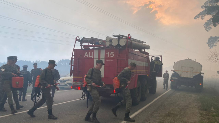 Крупный лесной пожар у Криводанова тушат уже несколько дней