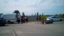 На новосибирской трассе Hyundai столкнулся с мопедом — два человека доставлены в больницу