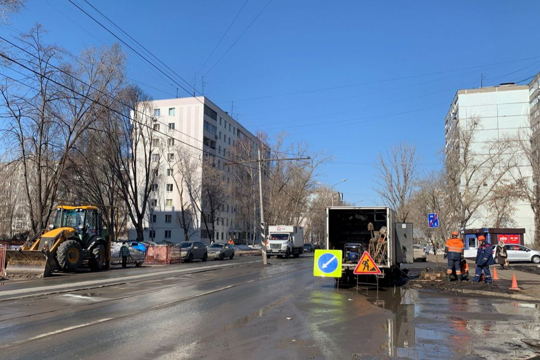 Прорвало трубу на будапештской