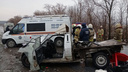 На трассе в Самарской области в машине зажало человека