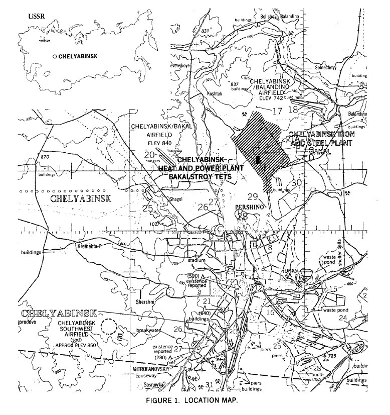 Вот карта из отчета 1978 года, ЧМК тут по-прежнему позиционируется как Бакальский завод