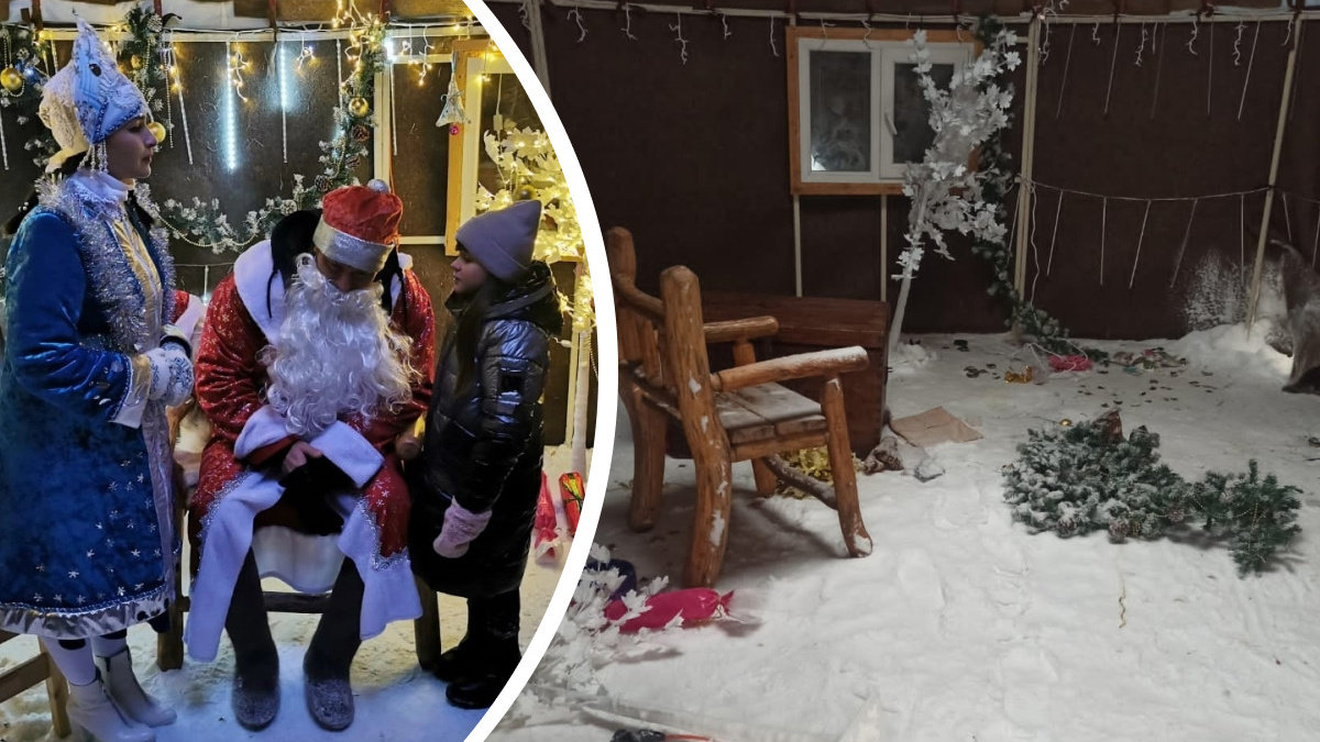 В Башкирии вандалы разгромили резиденцию Деда Мороза