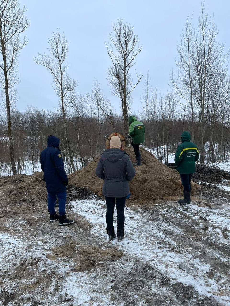 В Авиагородке нашли незаконную свалку. Эвакуатор и КАМАЗ пришлось изъять -  28 января 2022 - ФОНТАНКА.ру