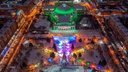 Слава Степанов снял с высоты новогодний Новосибирск — на фото попали скандальный каток и зеленый НОВАТ