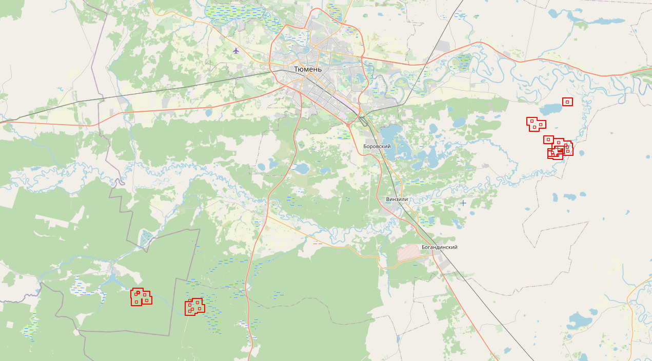 Пожар в тюменской области сейчас карта