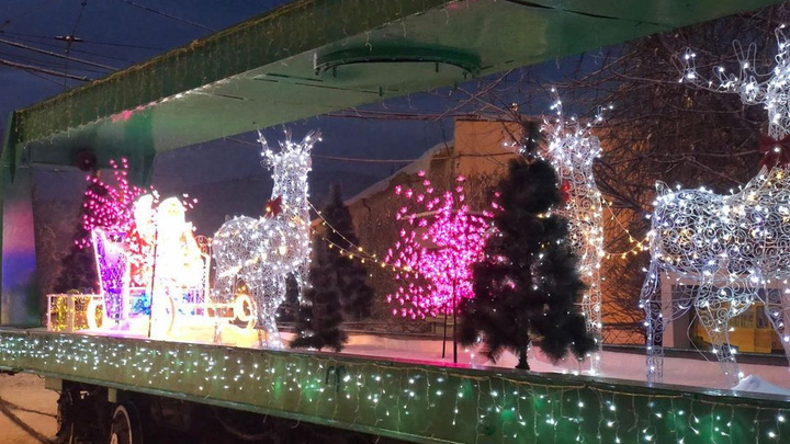 По Красрабу запускают праздничный трамвай с оленями. Где его можно будет увидеть?