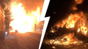 «Вот причина сильного хлопка»: под Ярославлем на федеральной трассе взорвалась «Газель». Видео