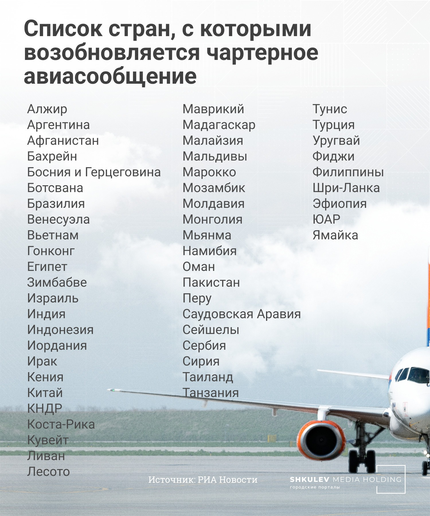 Куда можно полететь с 9 апреля Куда можно полететь с 9 апреля
