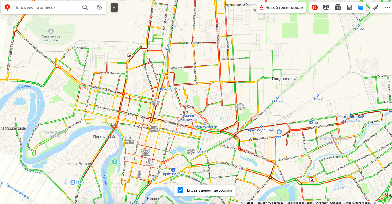 Карта улицы красной в краснодаре