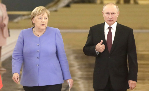 Ангела Меркель и Владимир Путин. Кремль, август 2021 года
