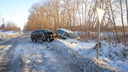 Пьяный водитель «Тойоты» под Новосибирском разбил «Митсубиши-Аутлендер» и улетел в сугроб