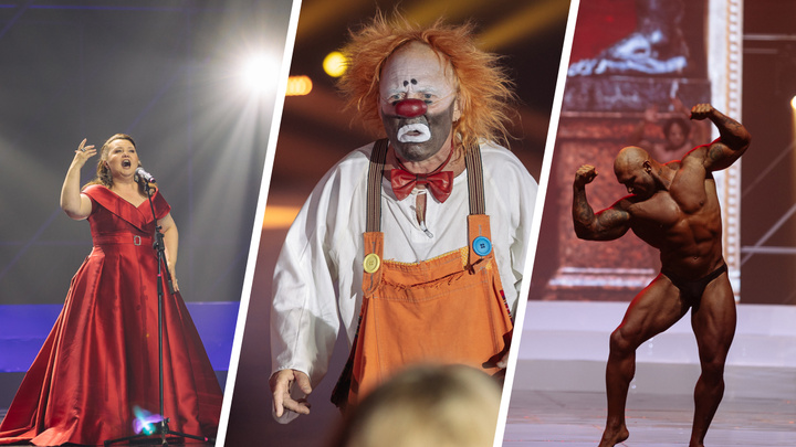 Клоуны, бодибилдеры и оперные певицы: фоторепортаж с открытия театрального фестиваля в Кемерове