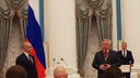 Путин наградил Голубева и поблагодарил председателя донского парламента Ищенко