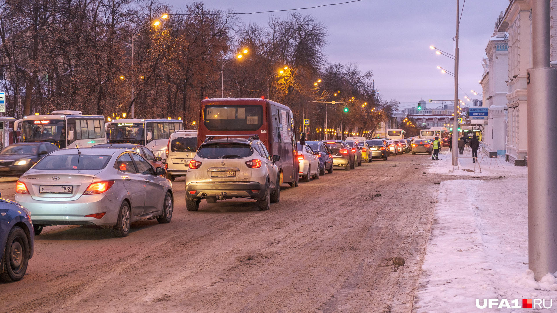 Пробки в уфе сейчас