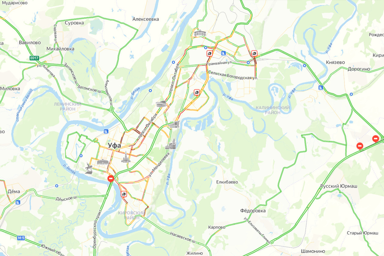 Ситуация на дорогах в 18:40