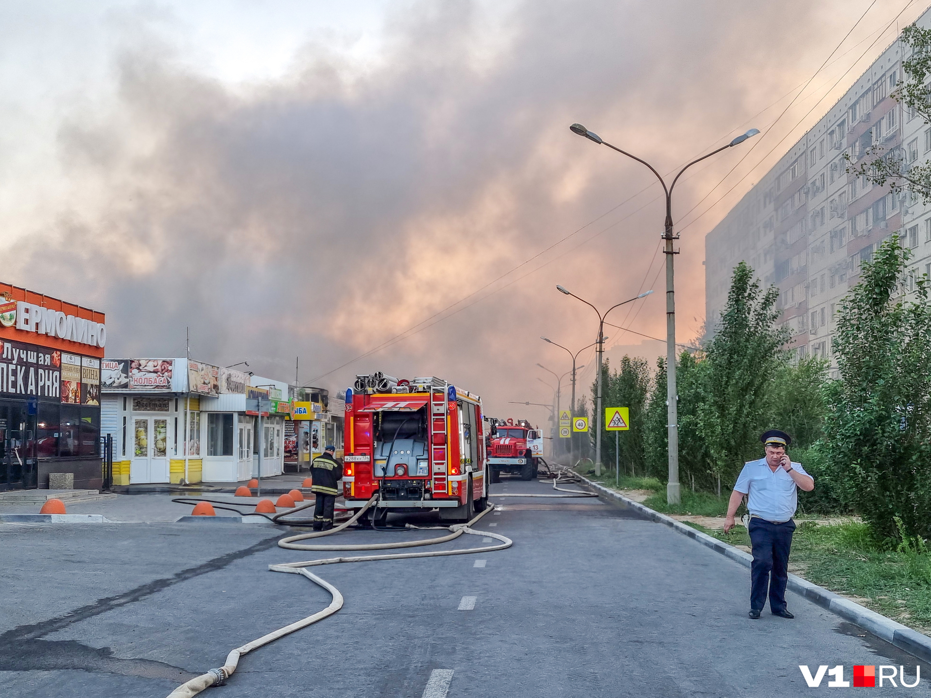 Пожар в волжске сейчас