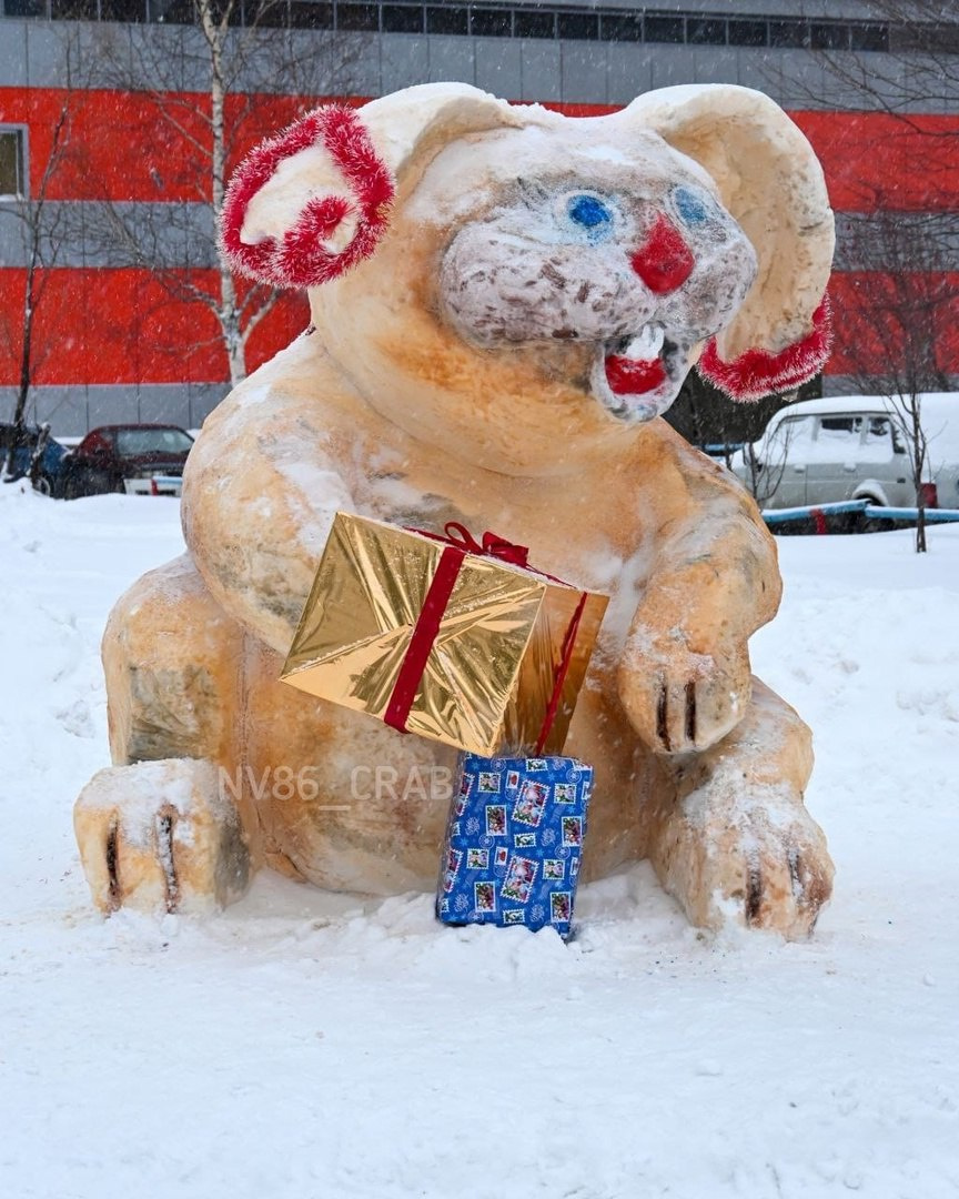 Этот снежный заяц прославил Нижневартовск на всю страну