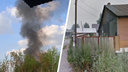 В Новосибирске загорелся частный дом с газовым баллоном — соседние дома эвакуировали