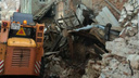 Спасатели обрушили остатки пристройки в доме на Куйбышева, где произошло ЧП