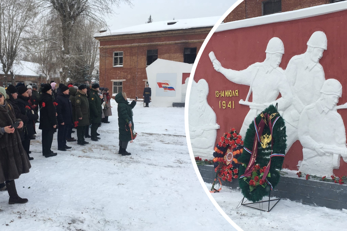 В заброшенном военном городке в Новосибирске открыли монумент и задержали разрушителя старинных зданий