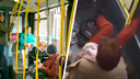 Появилось видео аварии с троллейбусом, в которой серьезно пострадали пассажиры