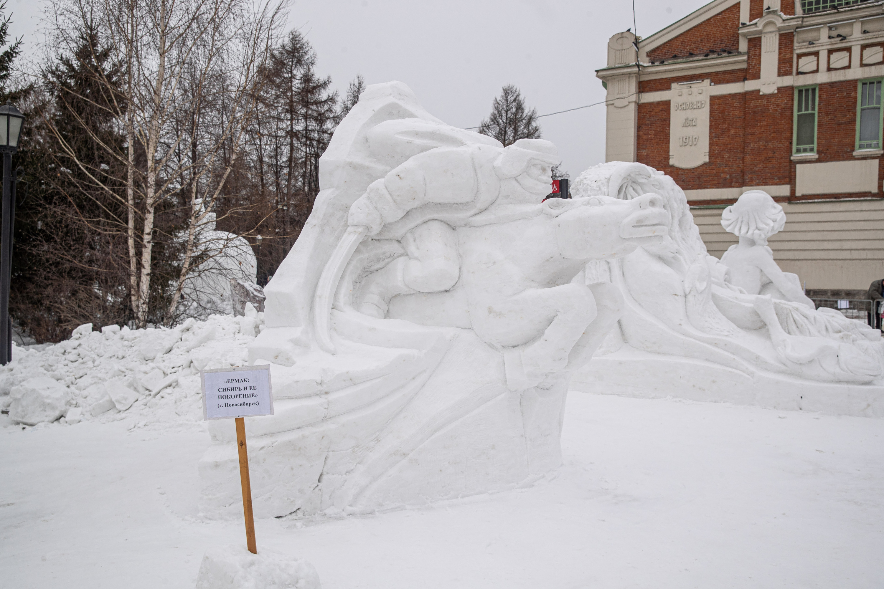 Скульптура «Ермак: Сибирь и ее покорение» создана новосибирской командой