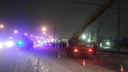 Два человека пострадали в ночной аварии на Димитровском мосту