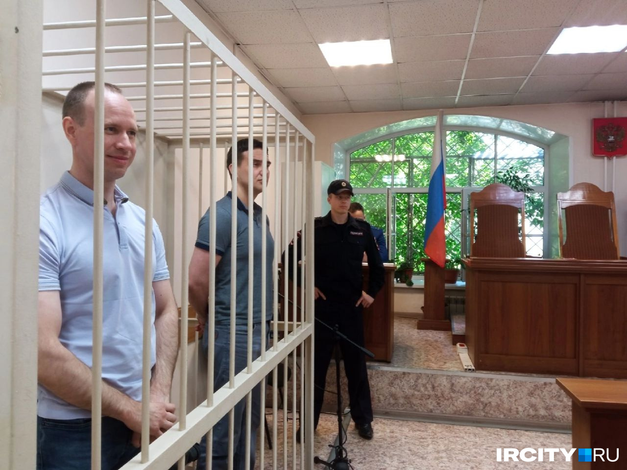 Андрей Левченко в зале суда