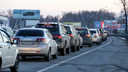Многокилометровая пробка образовалась на Горьковском шоссе из-за аварии