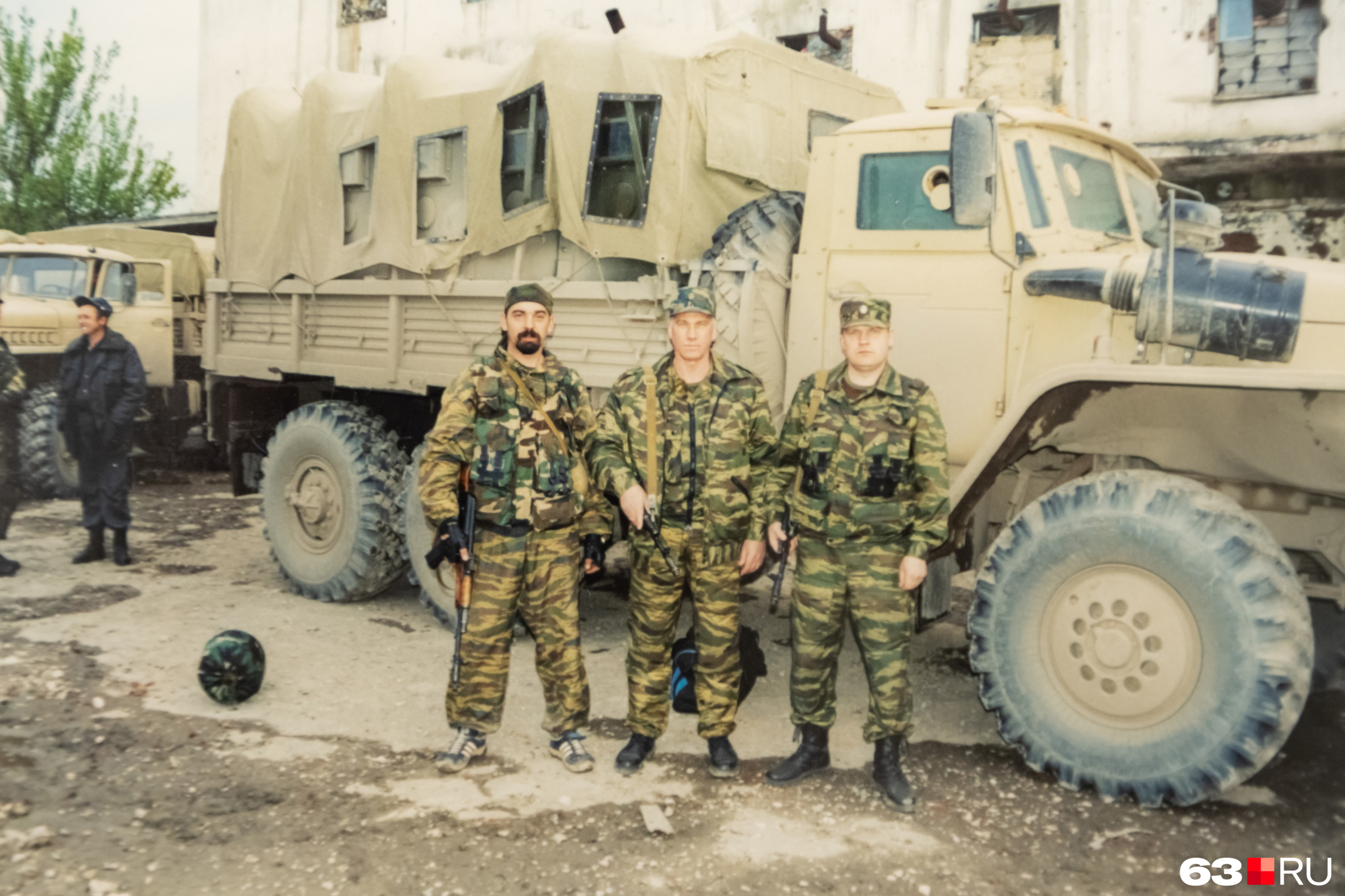 Во время командировки в Чечню