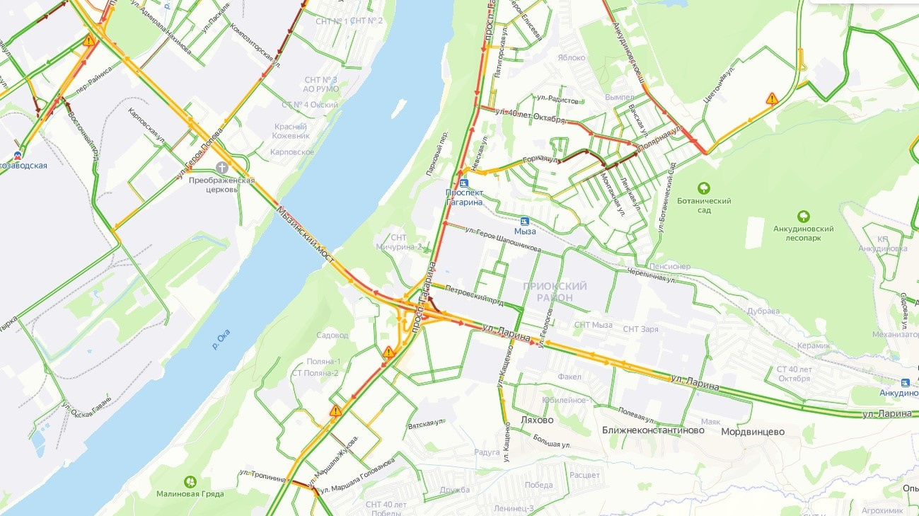 Пробки нижний новгород сейчас проспект гагарина. Проспект Гагарина Нижний Новгород пробка.
