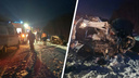 Последствия снегопада: в Зауралье на трассе иномарка попала под КАМАЗ, погиб шестимесячный ребенок