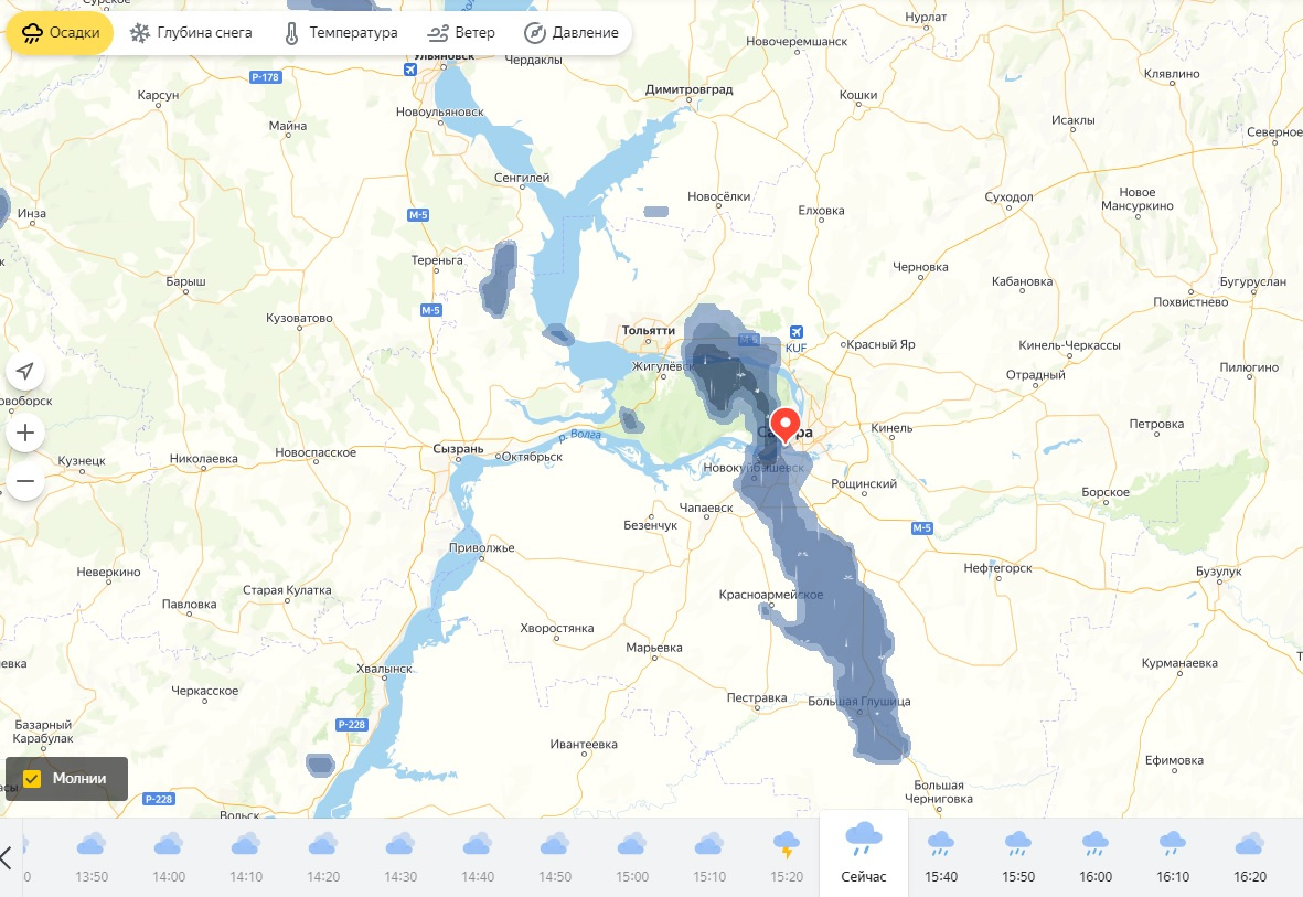 Дождь в самаре сегодня на карте. Карта погоды Краснодар.
