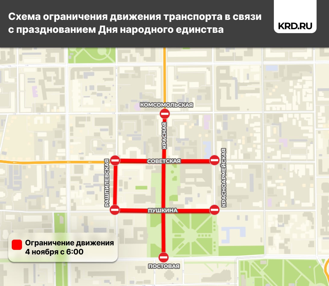 Схема ограничения движения