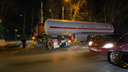 Газовоз столкнулся с Mazda на трассе под Новосибирском — фото с места аварии