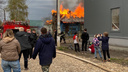 «Взорвался газовый баллон»: в Ярославле сгорел жилой дом