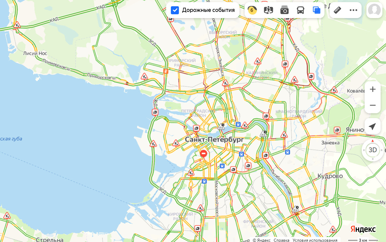 Карта онлайн спб пробки сейчас онлайн карта смотреть