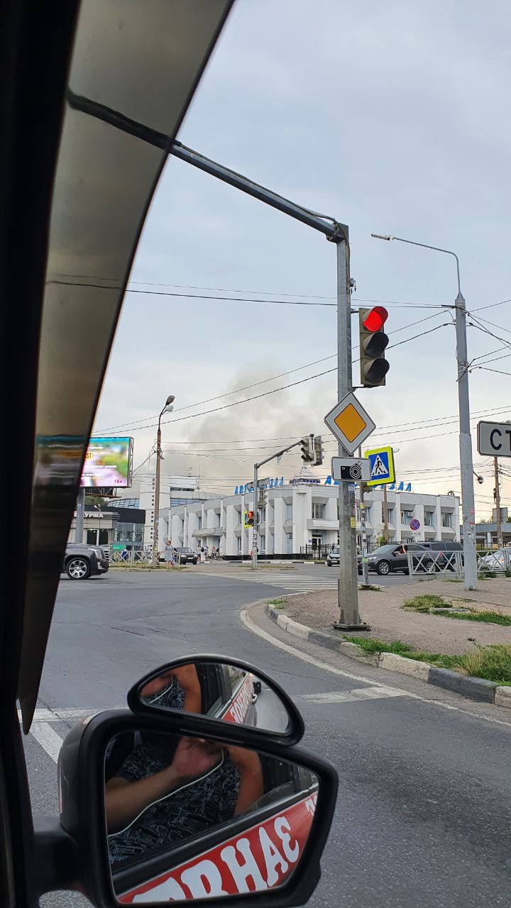 Дым было видно с Московского проспекта