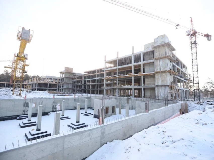 Строительство краевой детской больницы в Чите продолжится в январе