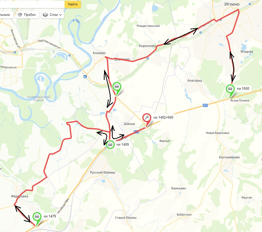 Новая трасса м5 урал схема