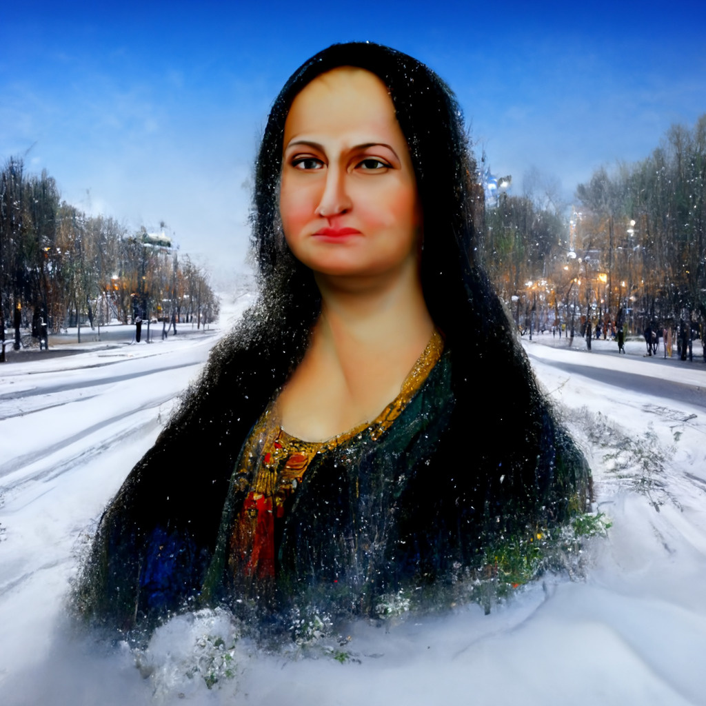 Кажется, виртуальная и собирательная москвичка чем-то явно недовольна. Может, нечищенными тротуарами?