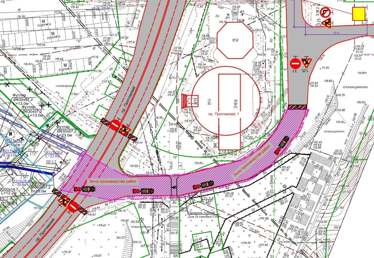 Дорога дублер притомского проспекта кемерово схема