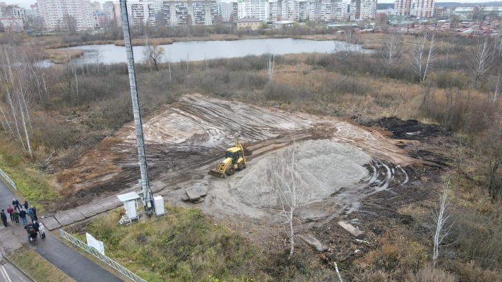 Работы в парке 21 октября 2021 года Работы в парке 21 октября 2021 года