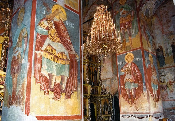 Одна из версий изображений святого Христофора с головой лошади в Успенском соборе Свияжска