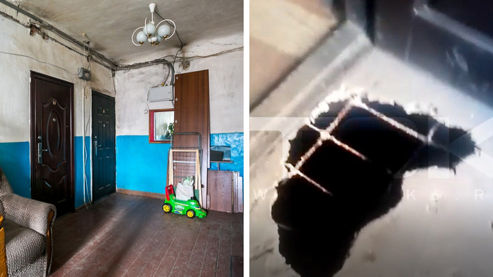 В подъезде пятиэтажки в Октябрьском районе под ребенком рухнул пол